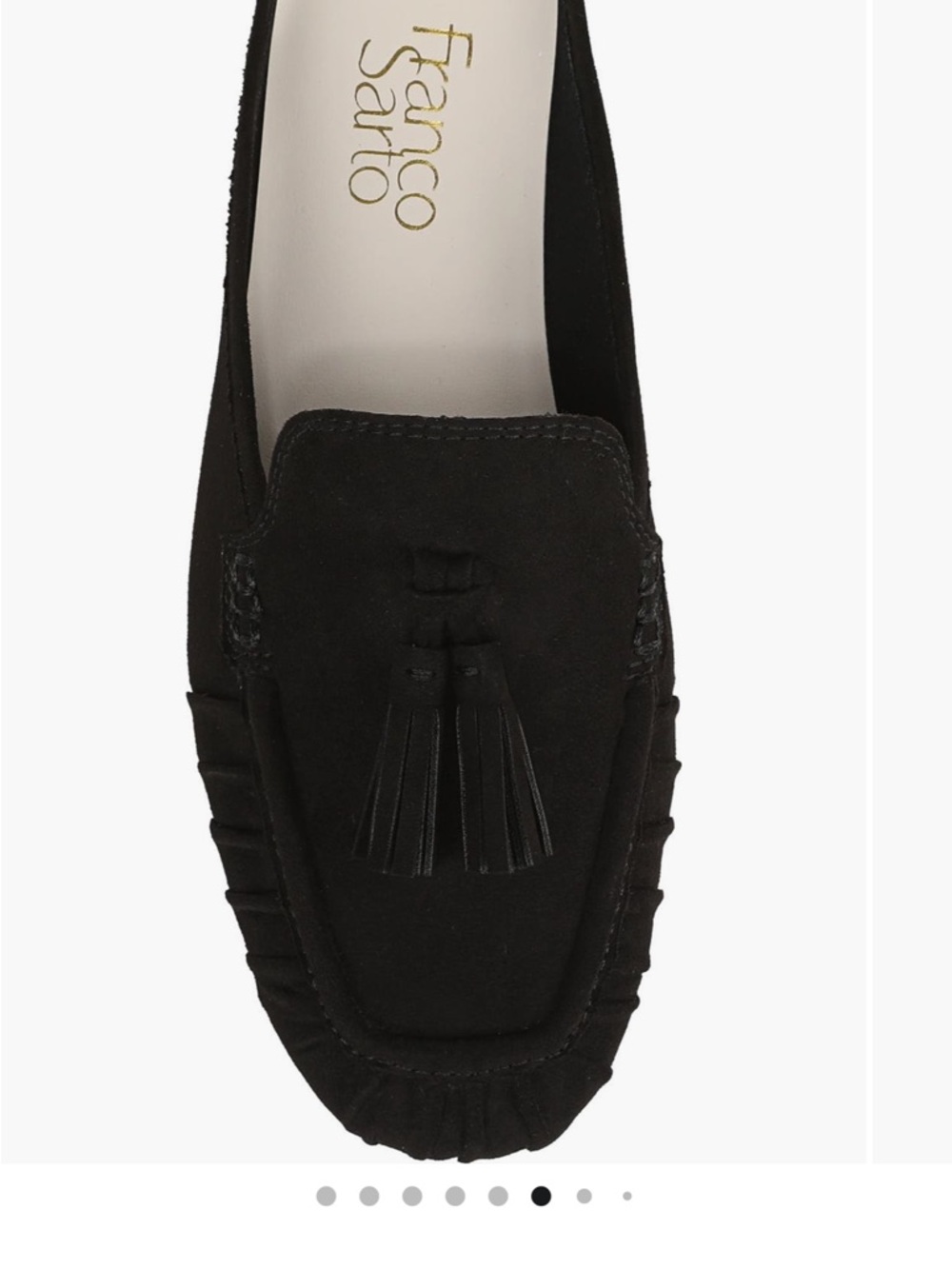 Franco Sarto Aileen Black Tassel Mule Loafers NWOT Size 9.5 - Picture 1 of 8